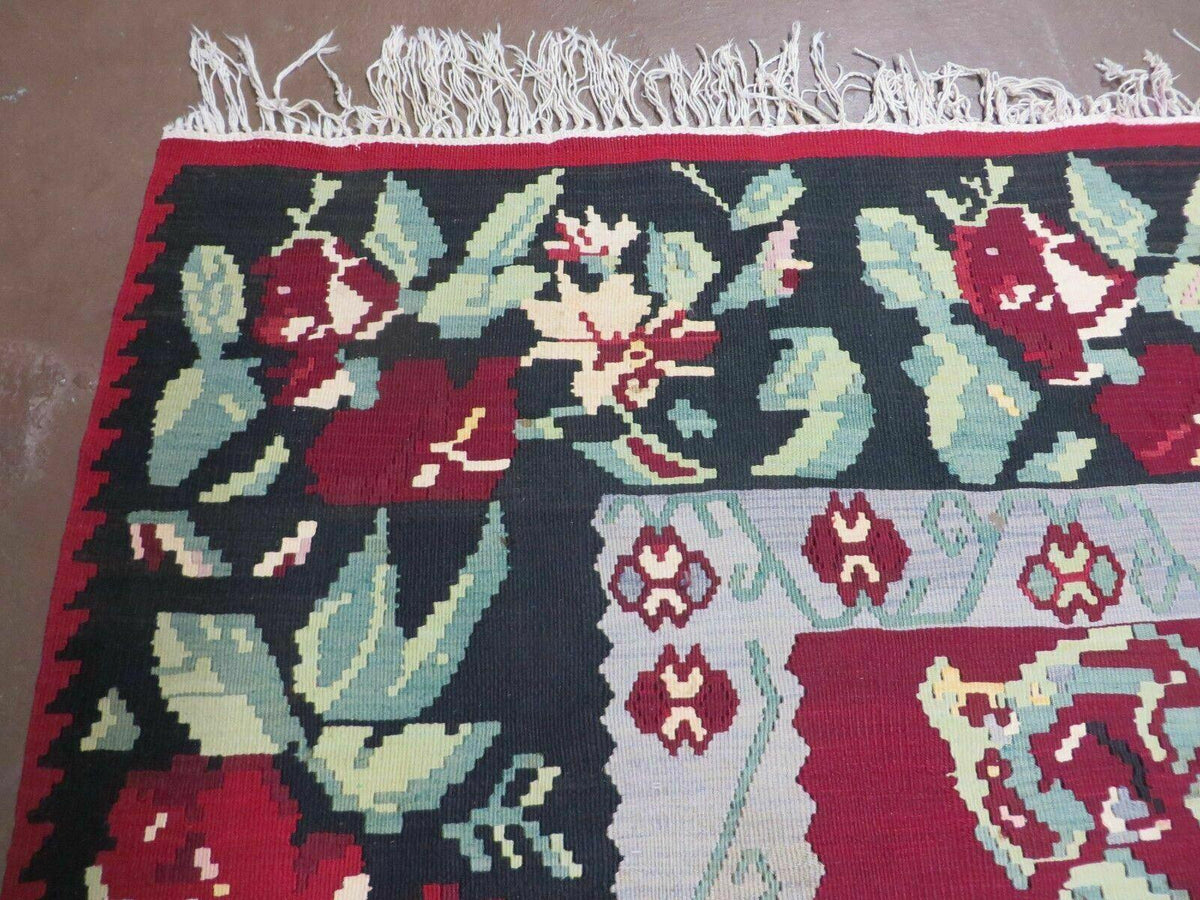 8' X 11' Karabagh Kilim Handmade Flat Weave Wool Rug Vegi Organic Dyes Nice - Jewel Rugs, view 6