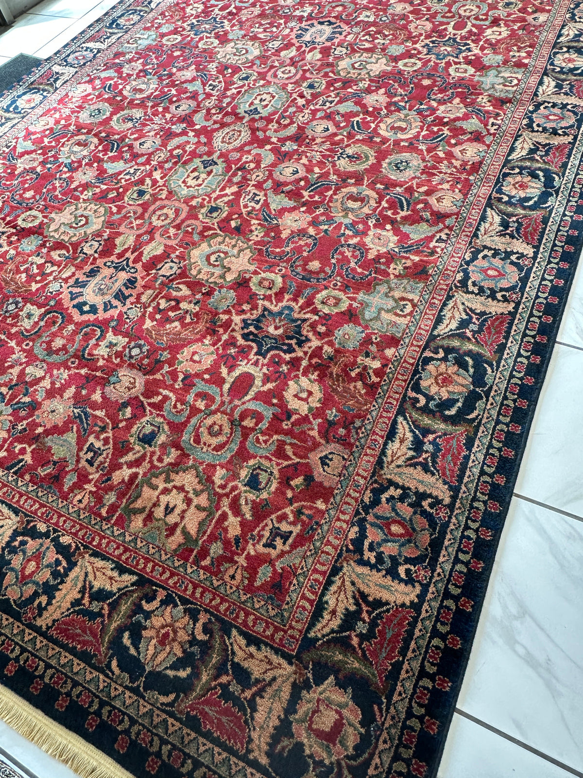 Karastan Samovar Teawash Rug 8'8" x 12', Machine-Made Wool, Vintage - Rugistan, view 6