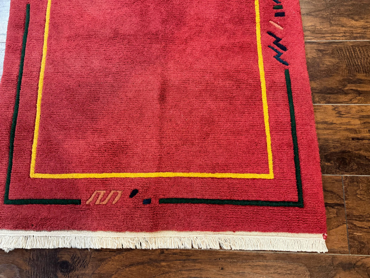 Indo Persian Gabbeh Rug 3x5, Red - Jewel Rugs, view 10