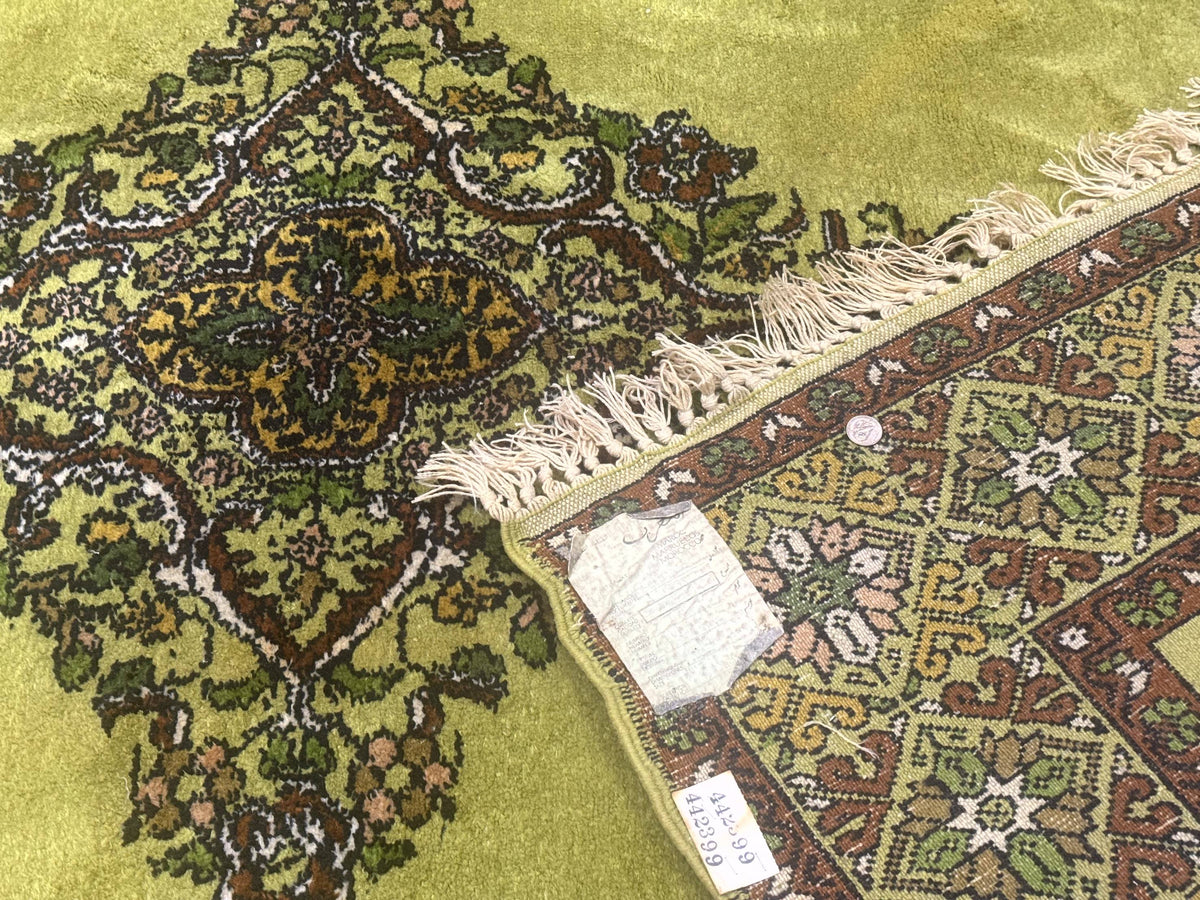 Moroccan Rug 6x8, Semi Open Field, Vintage, Lime Green, Wool Carpet - Jewel Rugs, view 11