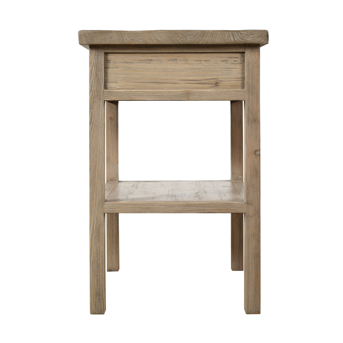 One Drawer Side Table Weathered Natural 28x20x30H