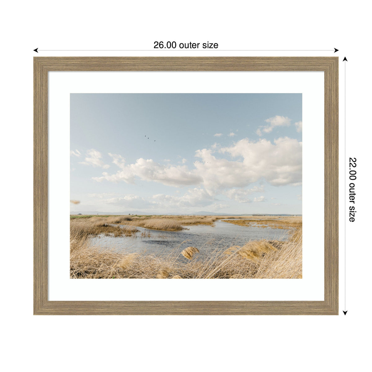 Framed Art Marshland by Crystal Lynn Collins