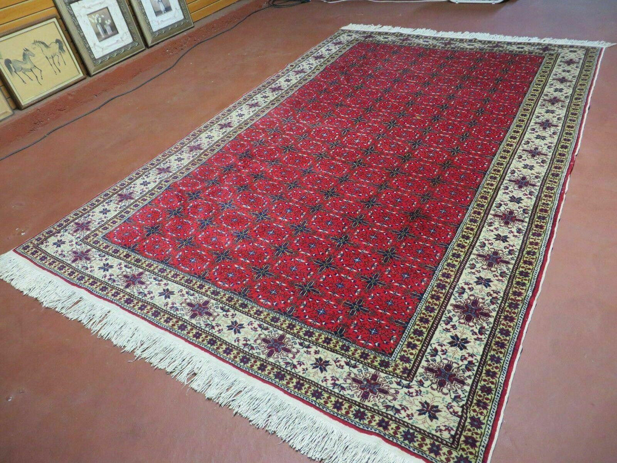 6' X 10' Vintage Handmade Turkish Sevas Kayseri Wool Rug Carpet Nice - Jewel Rugs, view 2