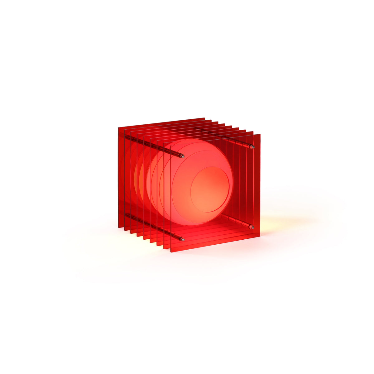 Lớp small square in red acrylic - BằNG