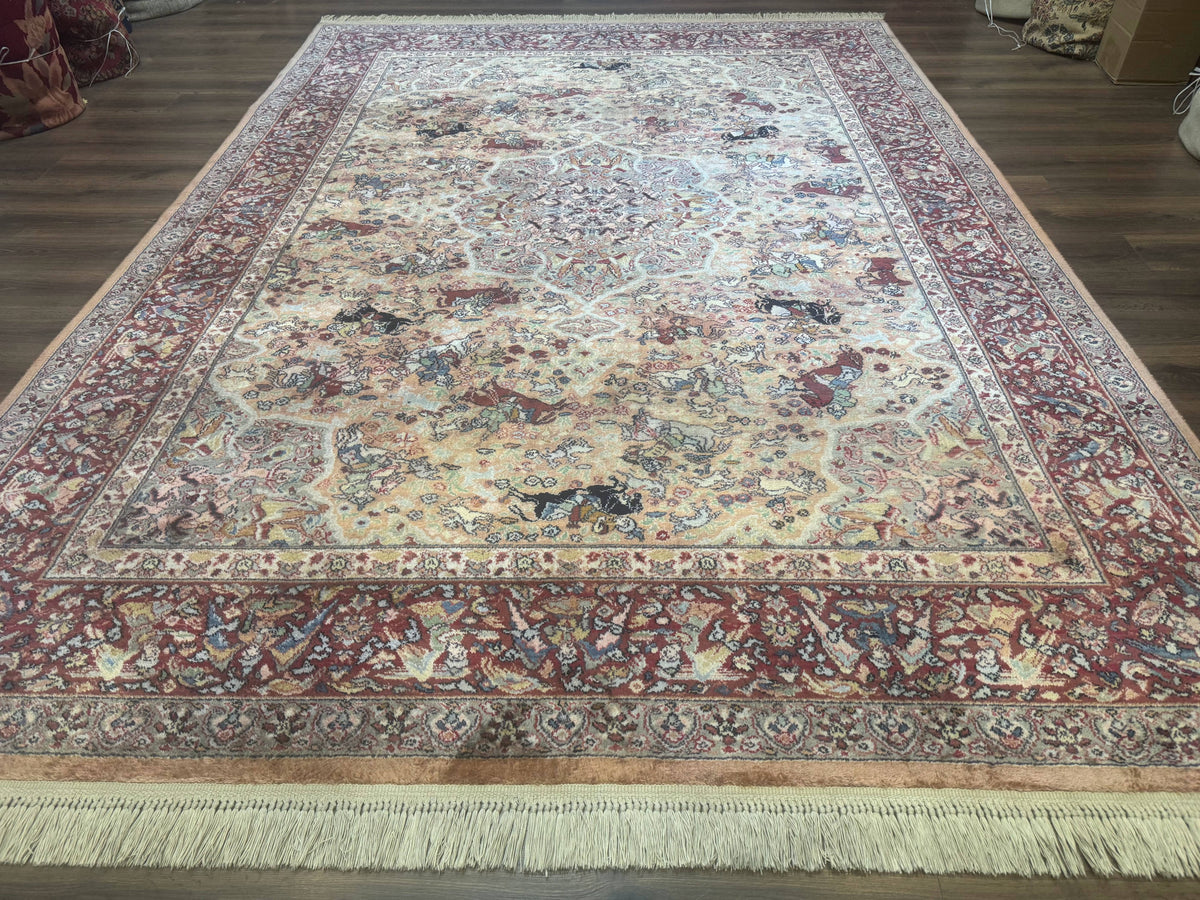 Karastan Rug 8.8 x 12 Persian Hunting Rug #723, Wool Area Rug - Jewel Rugs