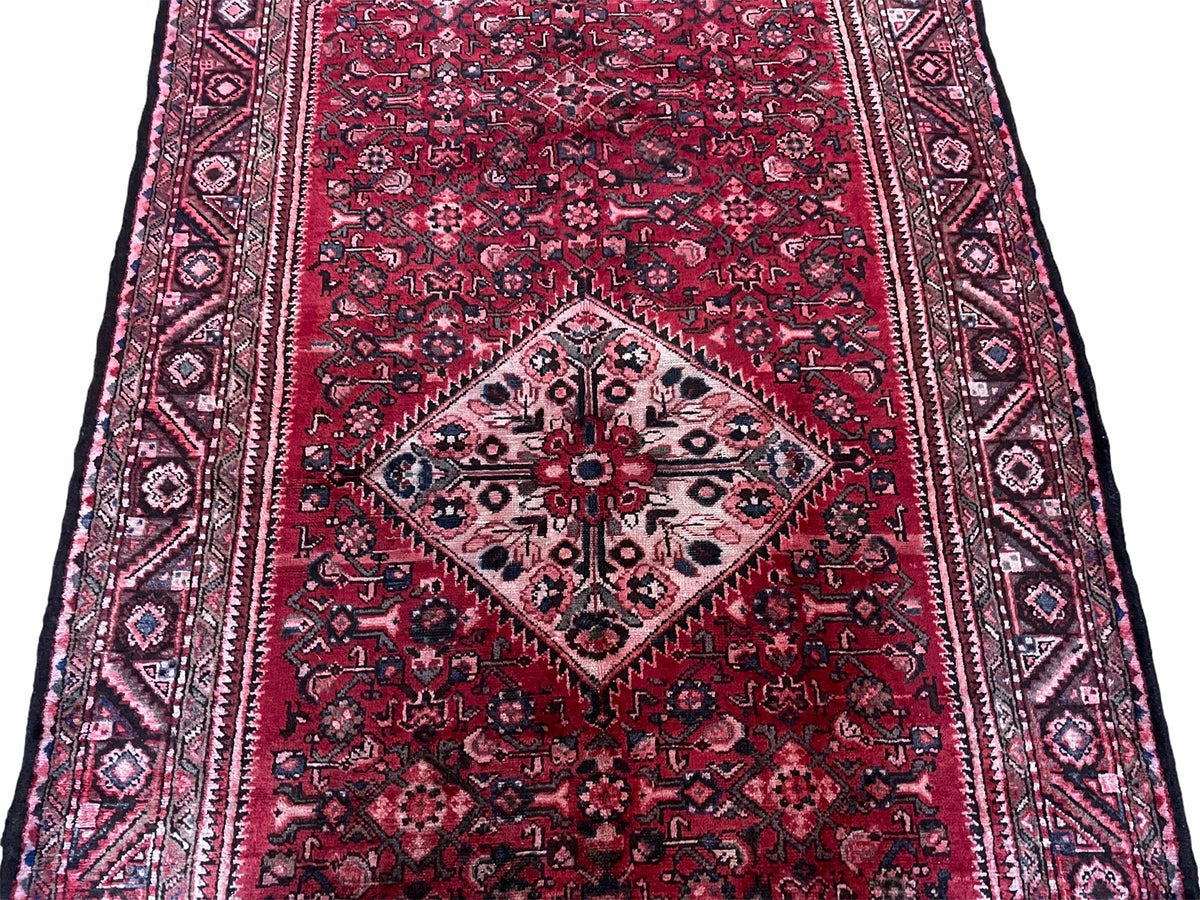 5.5 X 10 Antique Handmade Wool Tribal Gallery Rug All Over Red Runner Corridor - Jewel Rugs, view 5