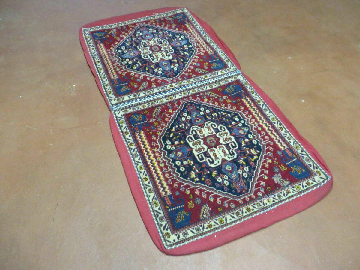 2'X 4' Antique Handmade Turkish Floral Oriental Wool Rug Pillow Case Cushion - Jewel Rugs, view 12