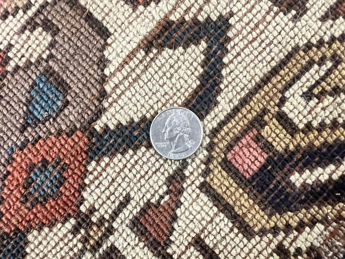 Antique Persian Tribal Runner Rug 4.6 x 9.8, Kurdish Runner, Rug for Hallway or Kitchen, 1920s Carpet, Wool Handmade Rug - Jewel Rugs, view 11