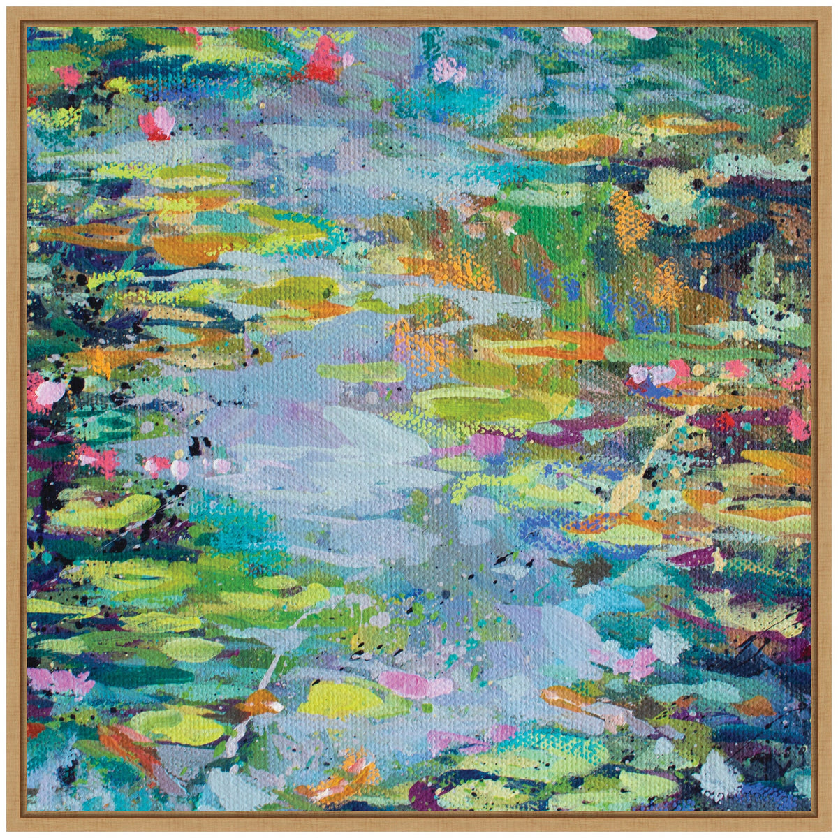 Sylvie Waterlilies at Giverny Framed Canvas by Rachel Christopoulos