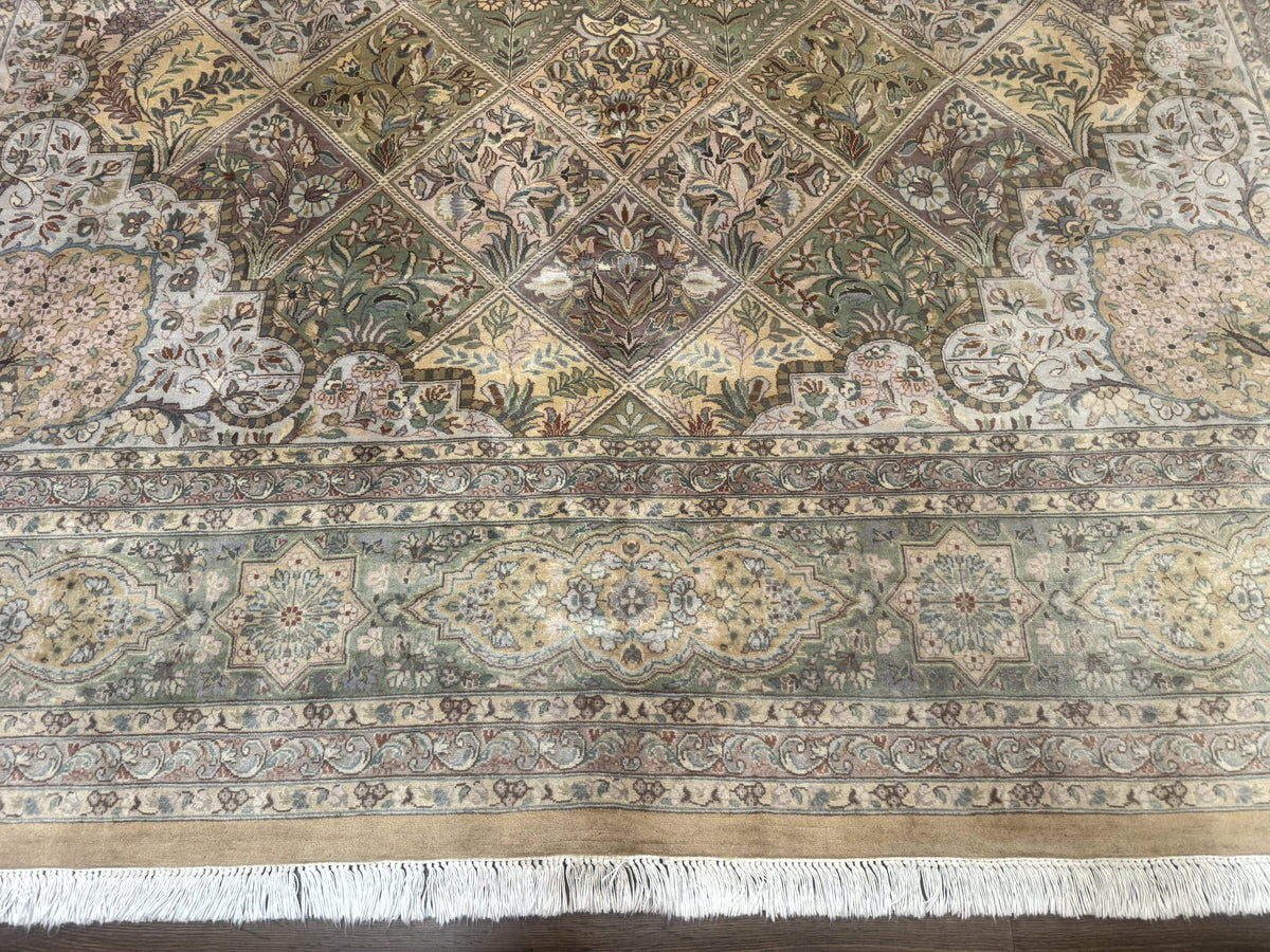 Pak Persian Rug 9x12, Diamond Panel Design, Fine 225 KPSI, Wool - Jewel Rugs, view 5
