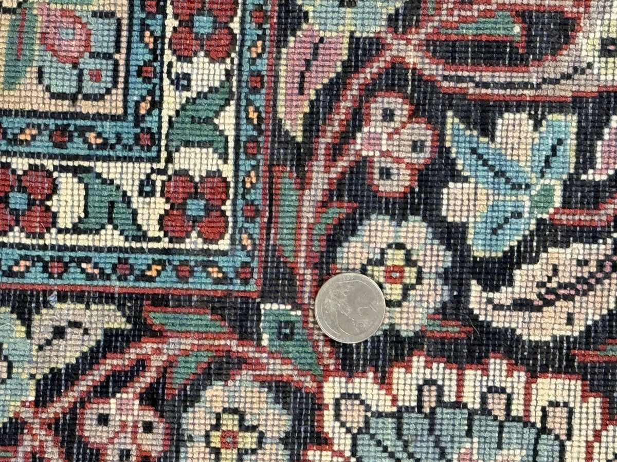 Silk Indian Kashmiri Rug 6x9 - Jewel Rugs, view 10