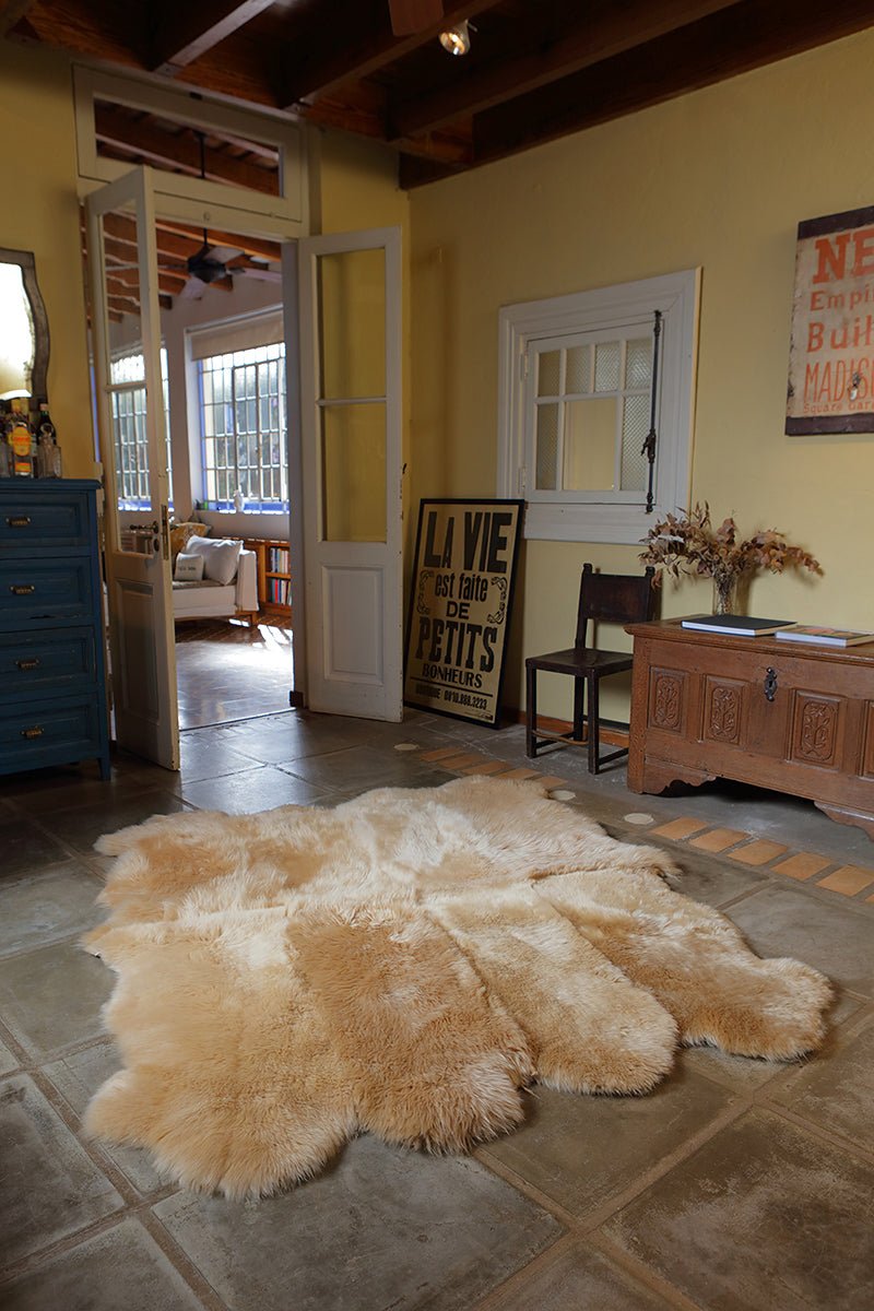8-Pelt Irregular Area Rug - Homelosophy, view 5