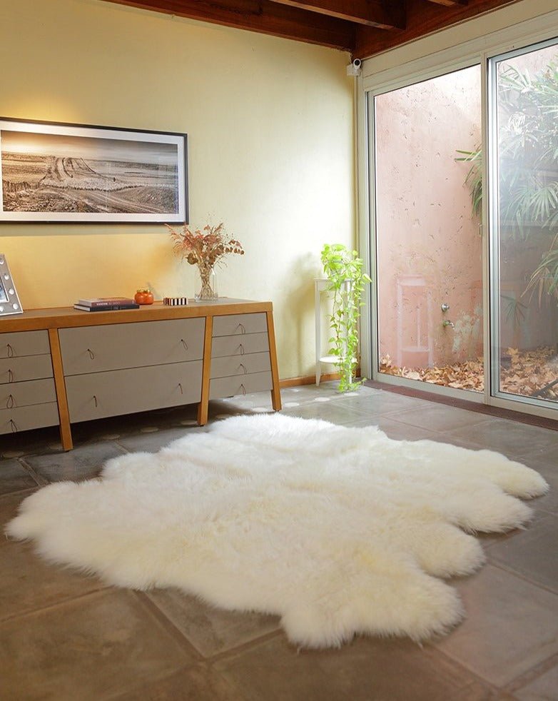 8-Pelt Irregular Area Rug - Homelosophy, view 6
