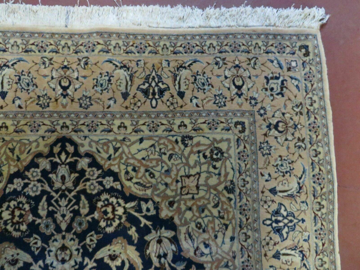 4' X 6' Handmade Ultra Fine India Floral Oriental Wool Silk Rug Hand Knotted - Jewel Rugs, view 7
