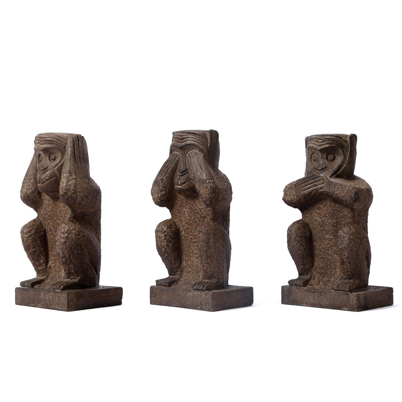 Set of 3 Wise Monkeys Statue