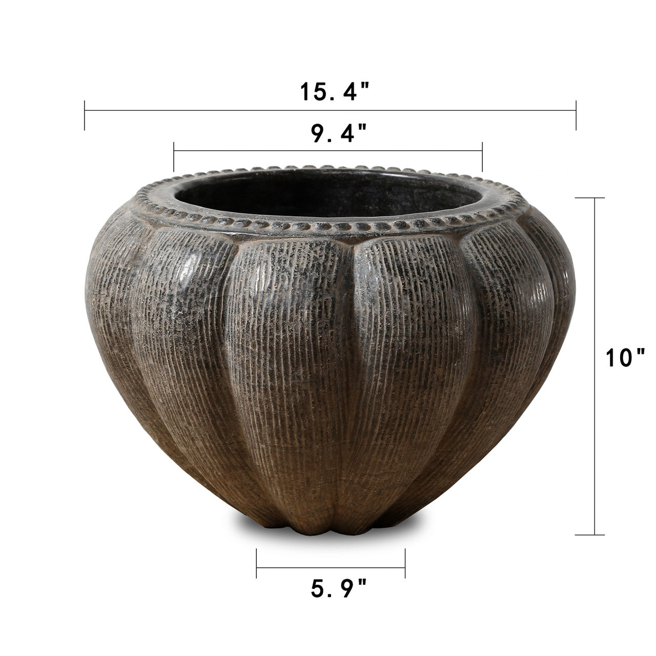 Bluestone Hand-Carved Petal Basin