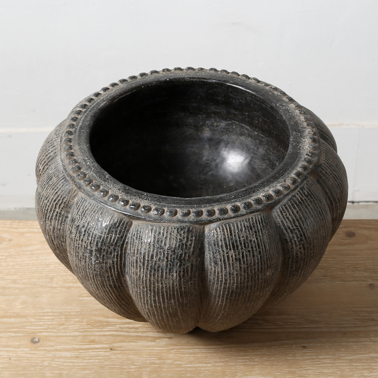 Bluestone Hand-Carved Petal Basin