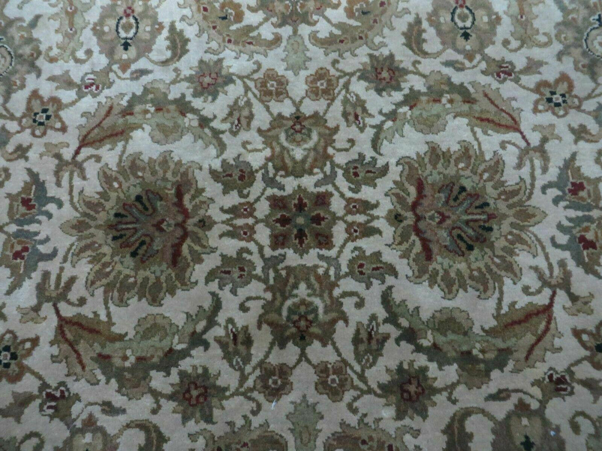 6' X 9' Vintage Handmade India Top Quality Jaipur Floral Oriental Tea Wash Nice - Jewel Rugs, view 4