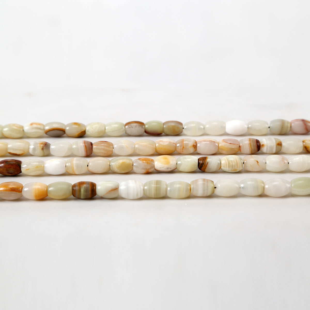 Decorative Oval Jade Bead