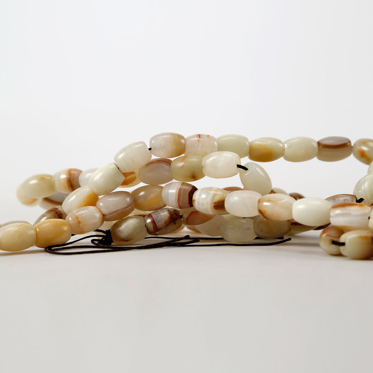 Decorative Oval Jade Bead