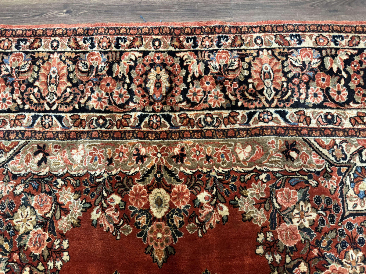Antique Persian Sarouk Rug 9x12 - Jewel Rugs, view 3
