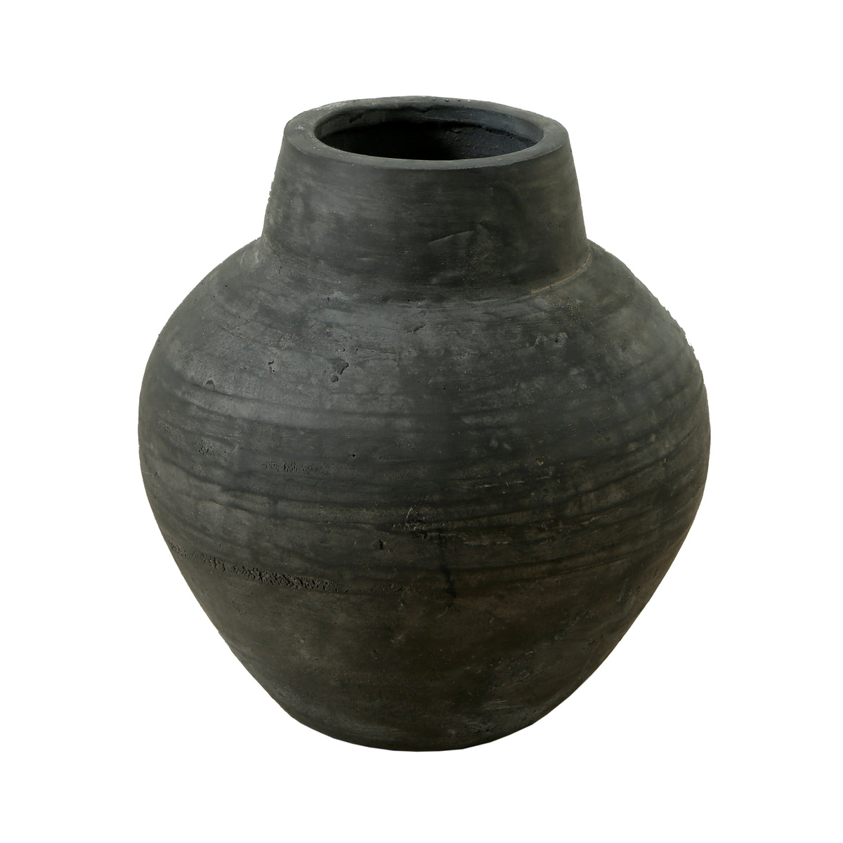 Approx. 7" Earthy Gray Vase Tapered Down Small