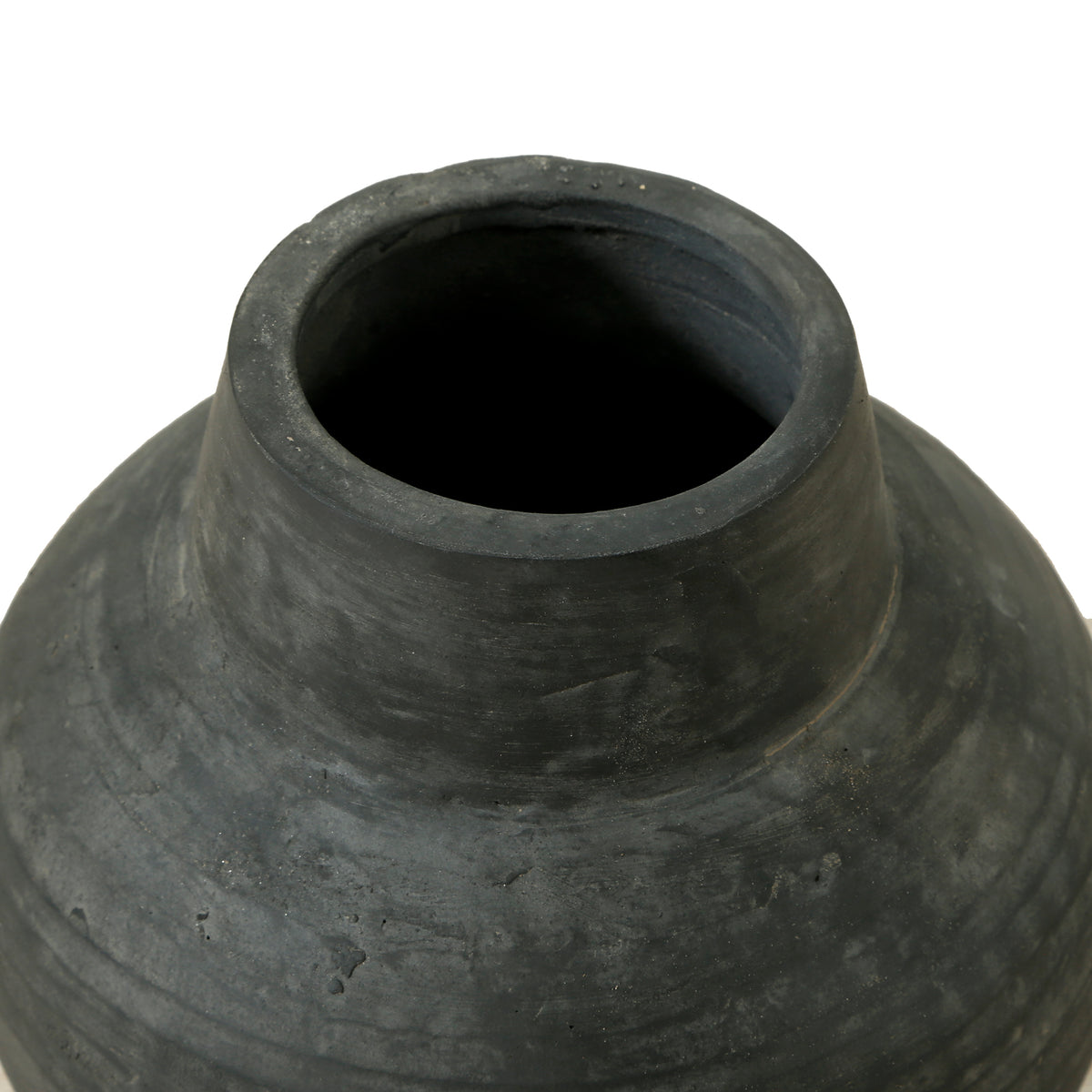 Approx. 7" Earthy Gray Vase Tapered Down Small