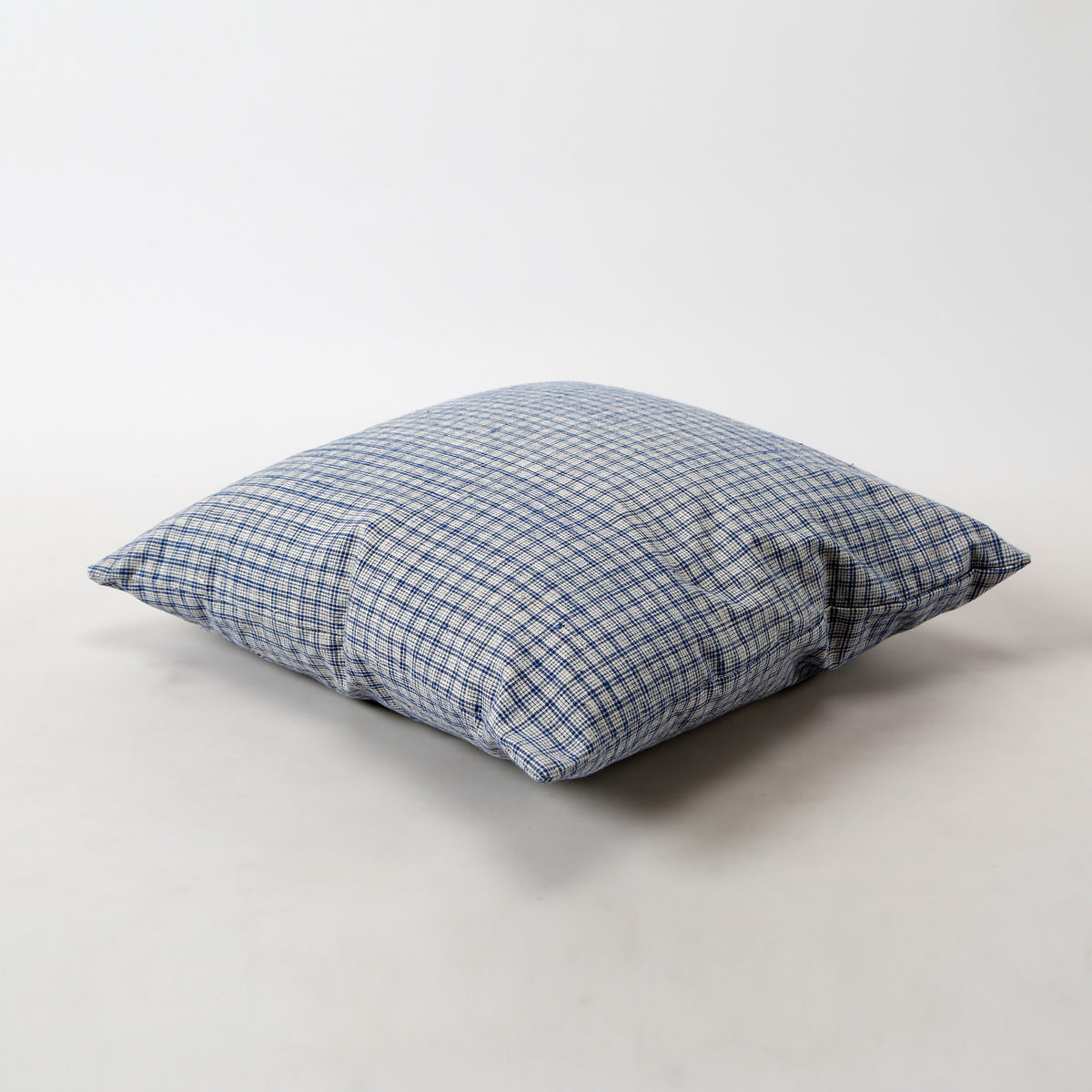 Vintage Homespun Pillowcase Light Blue