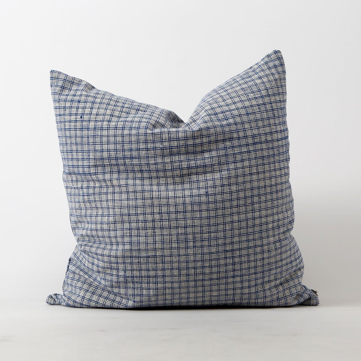 Vintage Homespun Pillowcase Light Blue