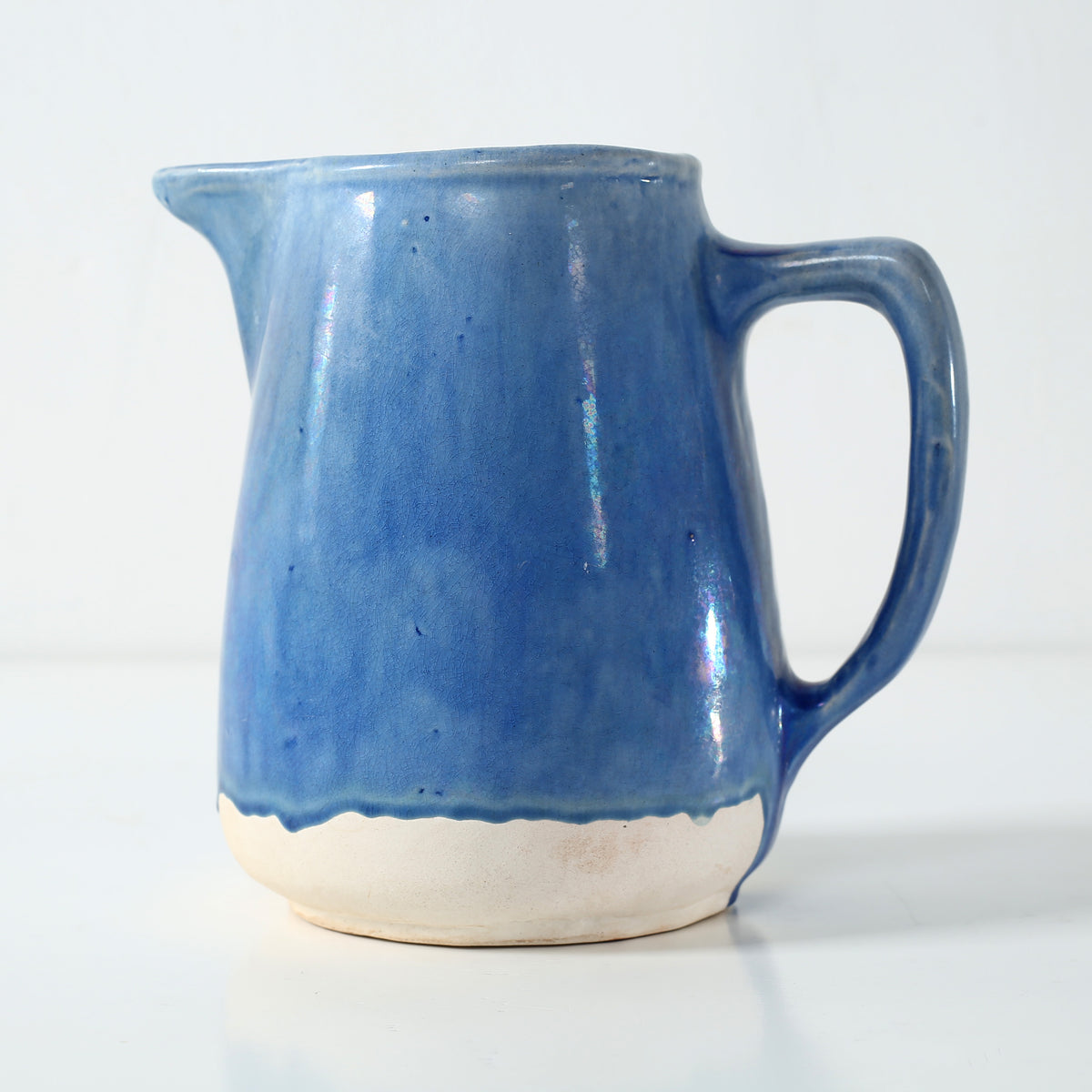 Approx. 6 Inches High Green-Blue Pitcher (4.3" Opening)