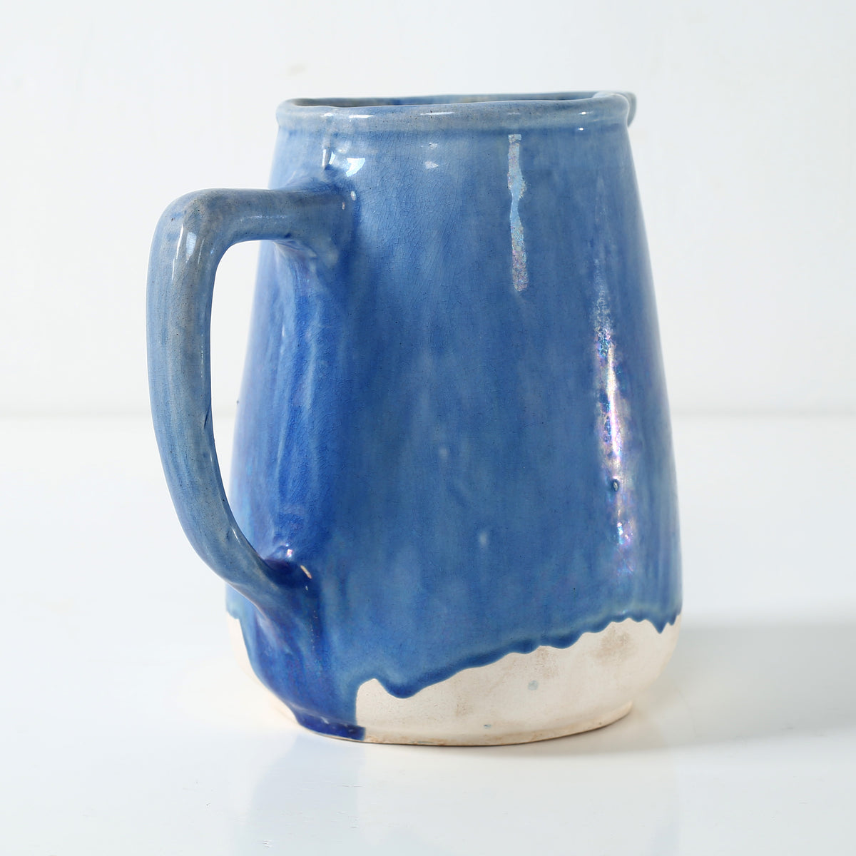 Approx. 6 Inches High Green-Blue Pitcher (4.3" Opening)