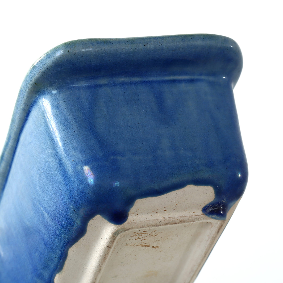 Approx. 8 Inches Long Green-Blue Decorative Rectangle Bowl