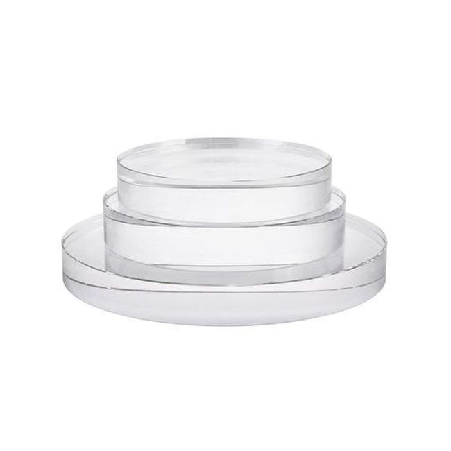 Crystal Round Base 8x8x2 H