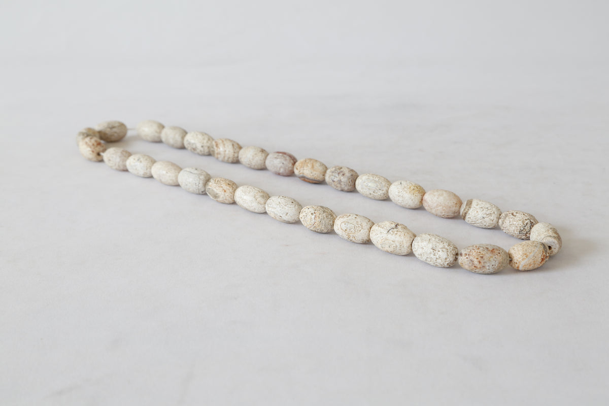 Decorative Oval Stone Bead (size & finish vary)