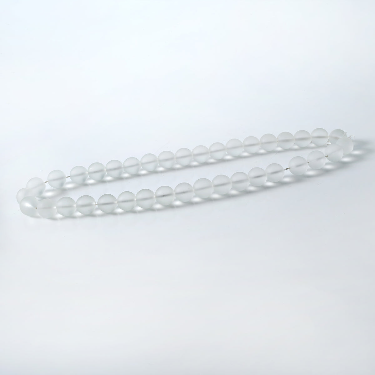 Approx. 21" Long Frosted Glass Beads