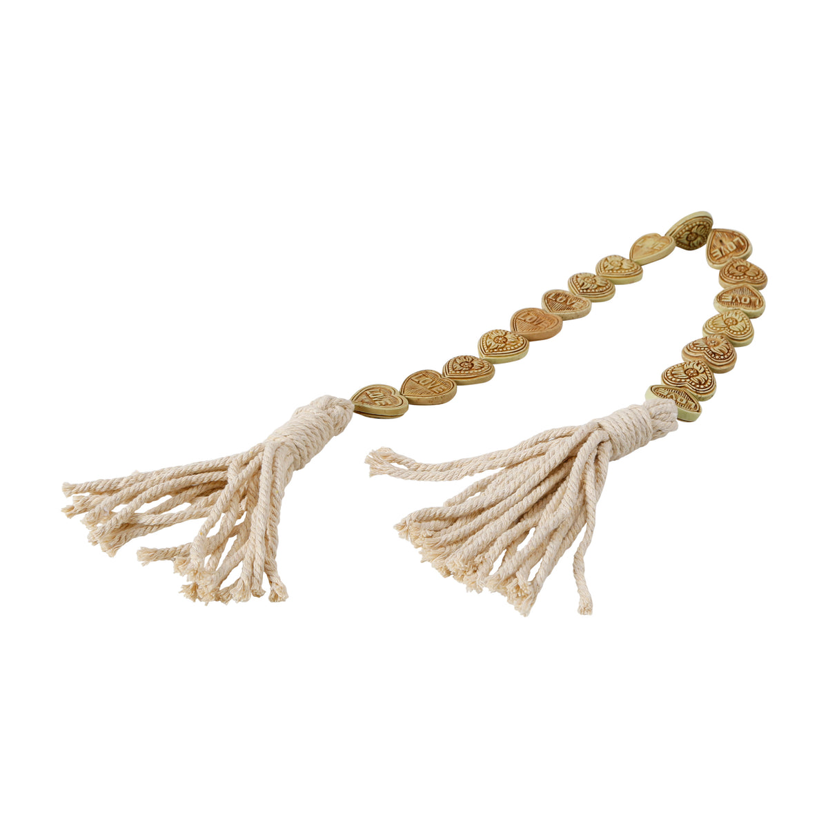 Decorative Coral Tassels Heart-shaped