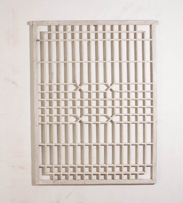 Antique Window Panel-Whitewash (size vary)