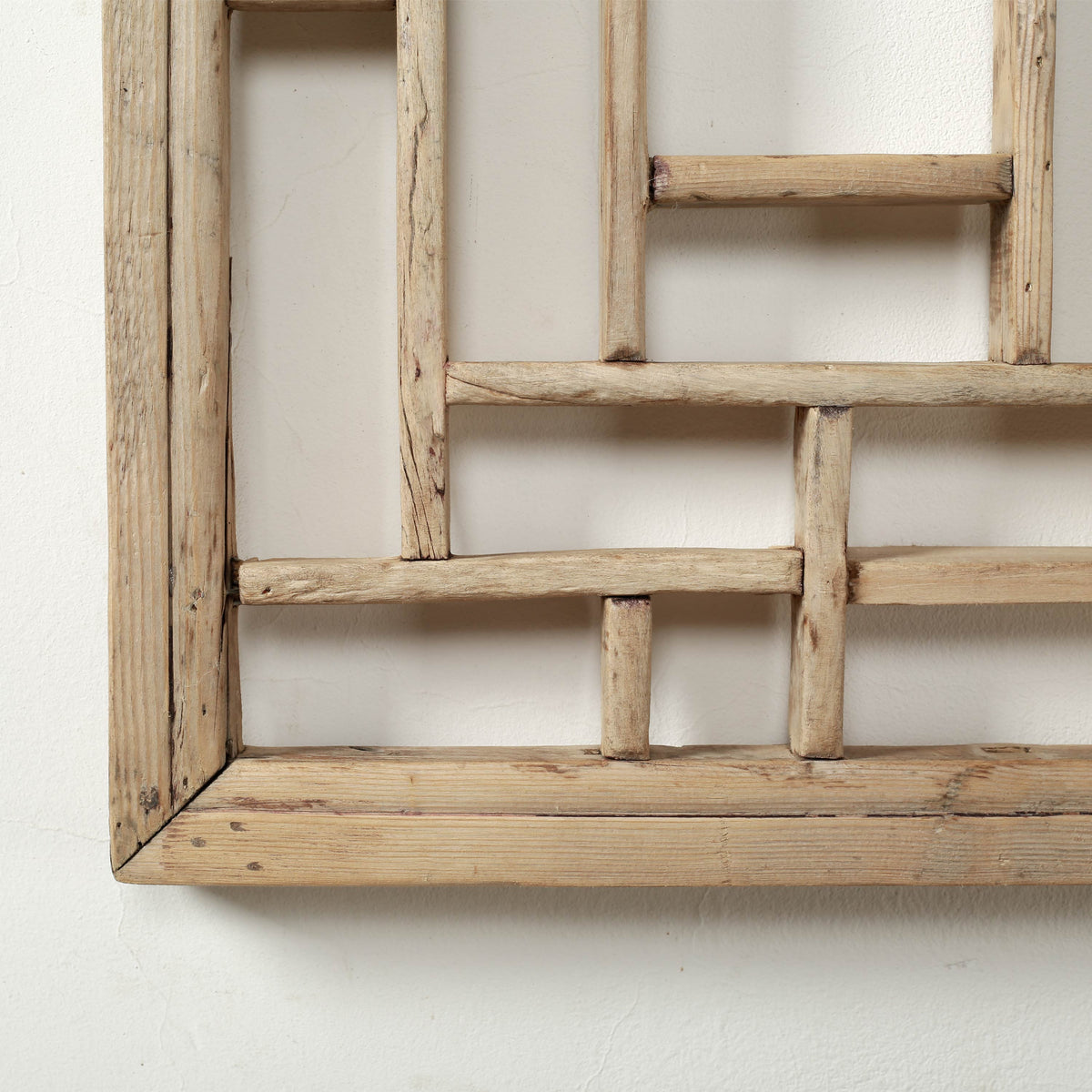 Vintage Wooden Lattice Wall Panel 28.7" W x 28.7" H