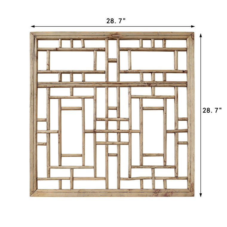 Vintage Wooden Lattice Wall Panel 36" W x 47" H image 3