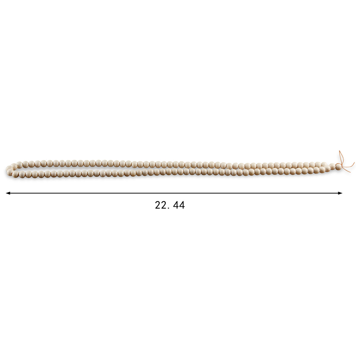24" Long decorative white bone beads