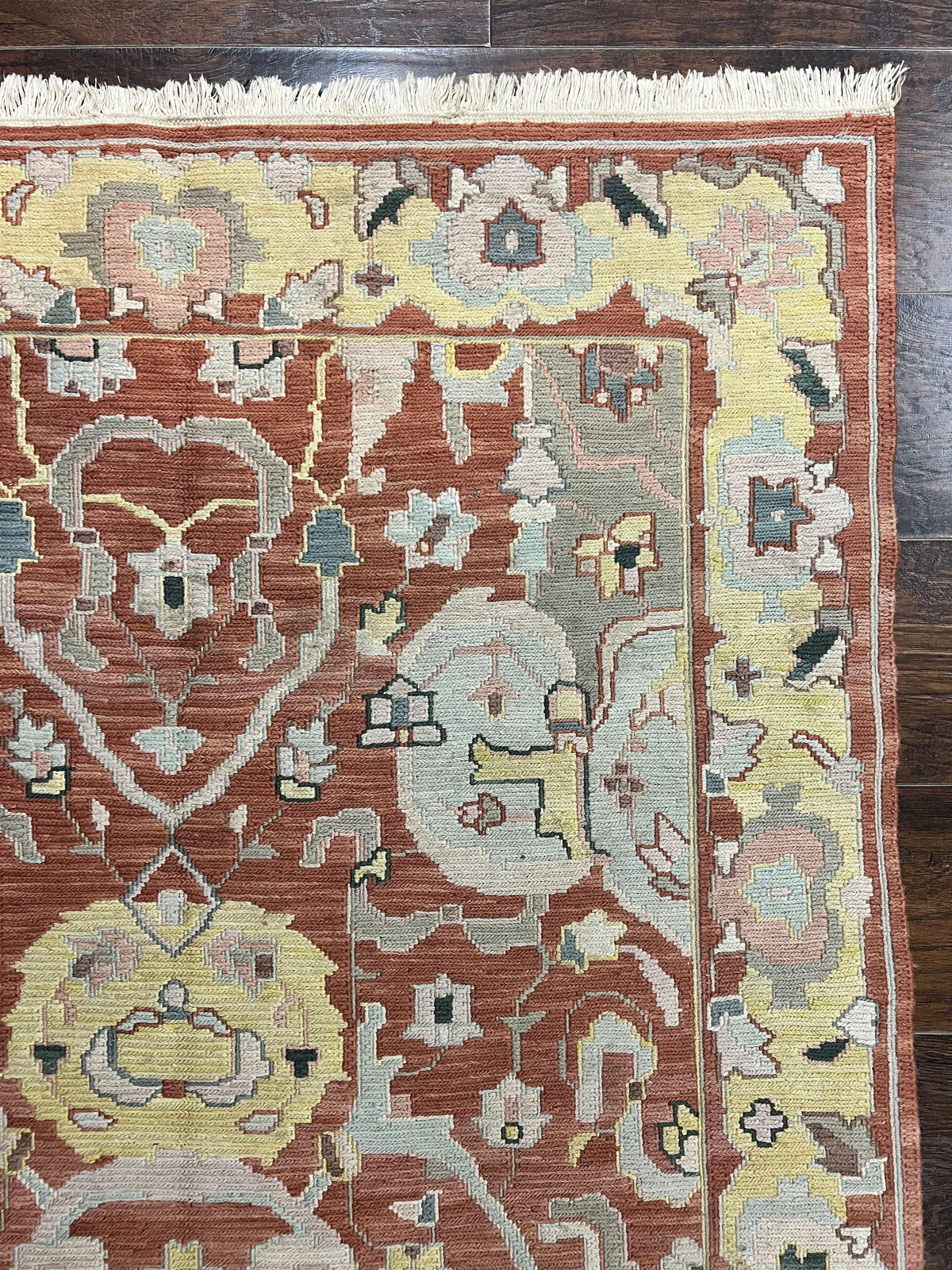 Turkish Flatweave Kilim Rug 4x6, Geometric Wool Handmade Carpet, Vintage - Jewel Rugs, view 8