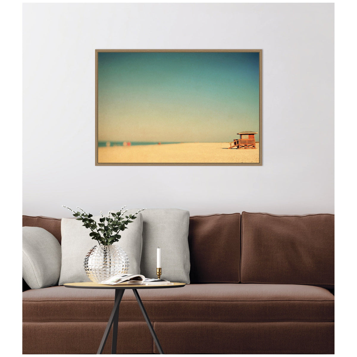 Lido Revisited by Alicia Bock Framed Canvas Wall Art Print