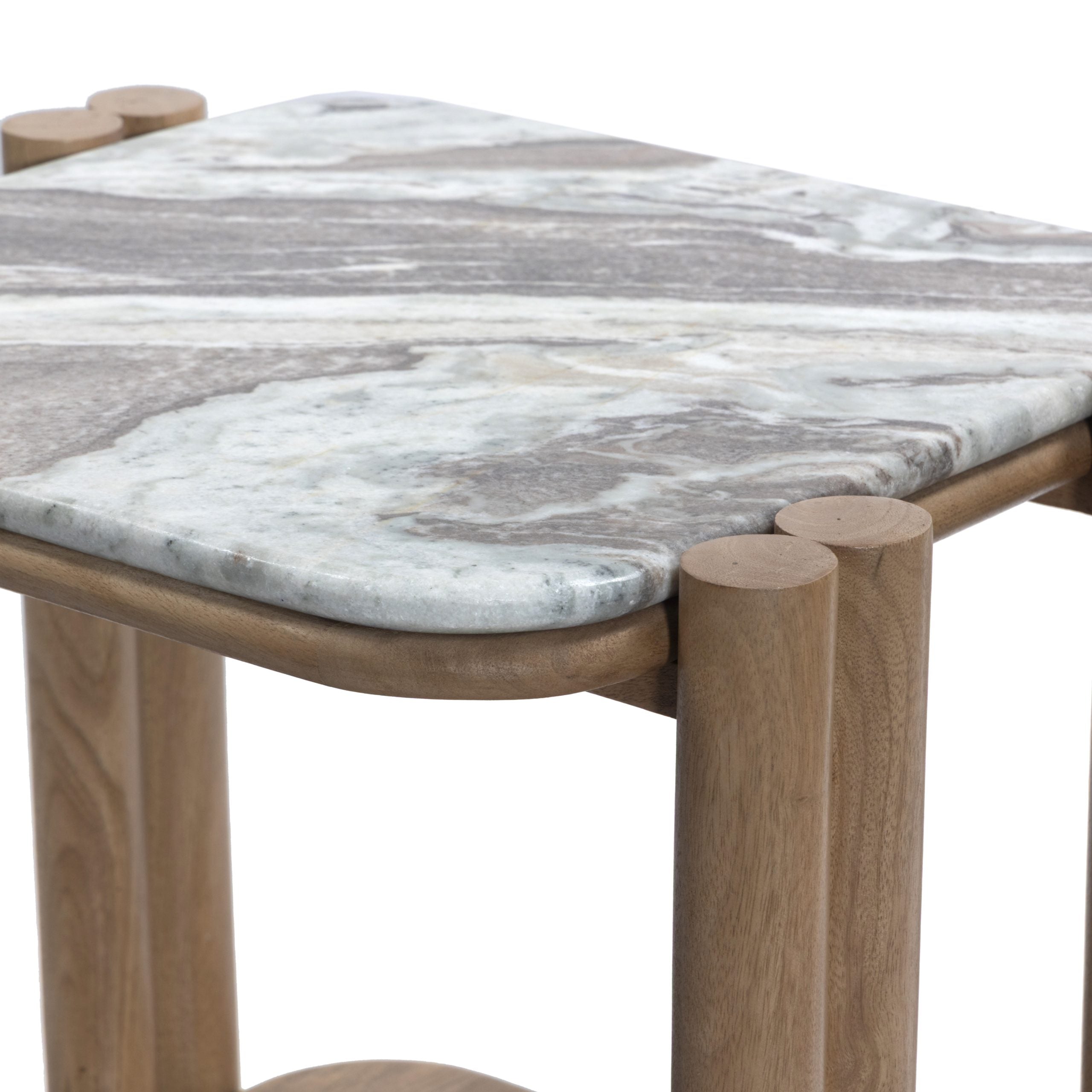 Myrina Marble-Top Side Table image 1