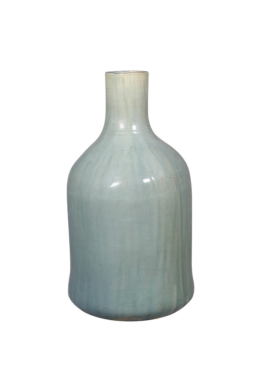Green Vintage style Ceramic Bottle(size and finish vary)