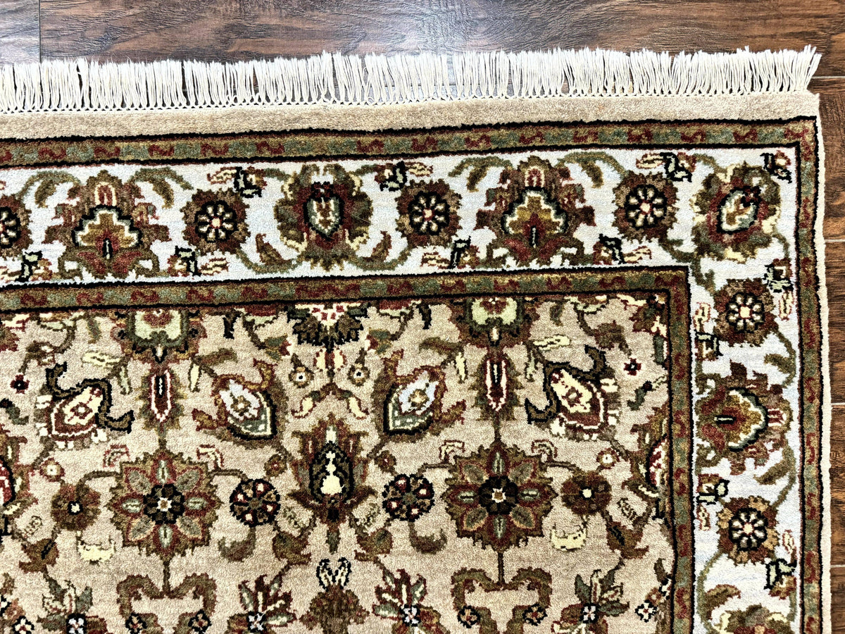 Pak Persian Rug 4x6, Floral Allover Vintage Oriental Carpet, Handmade Wool Rug - Jewel Rugs, view 8