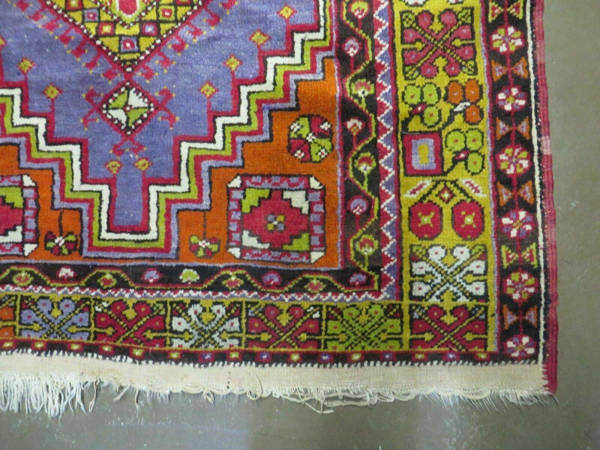 4' X 7' Antique Handmade Turkish Oushak Wool Rug Carpet Red Nice - Jewel Rugs, view 9
