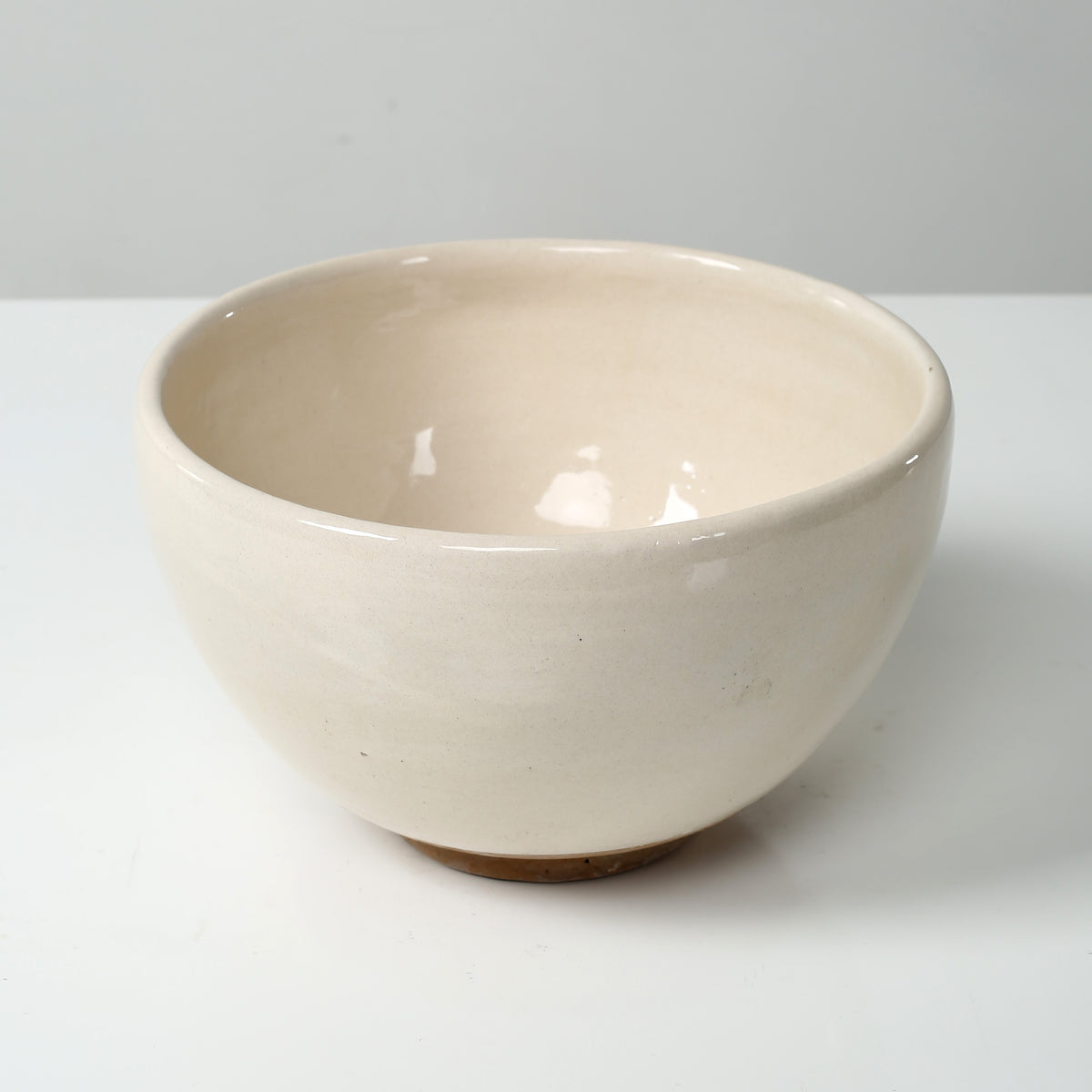 Approx. 9.8" Wide Off White Ceramic Decorative Bowl (9.8" Opening)