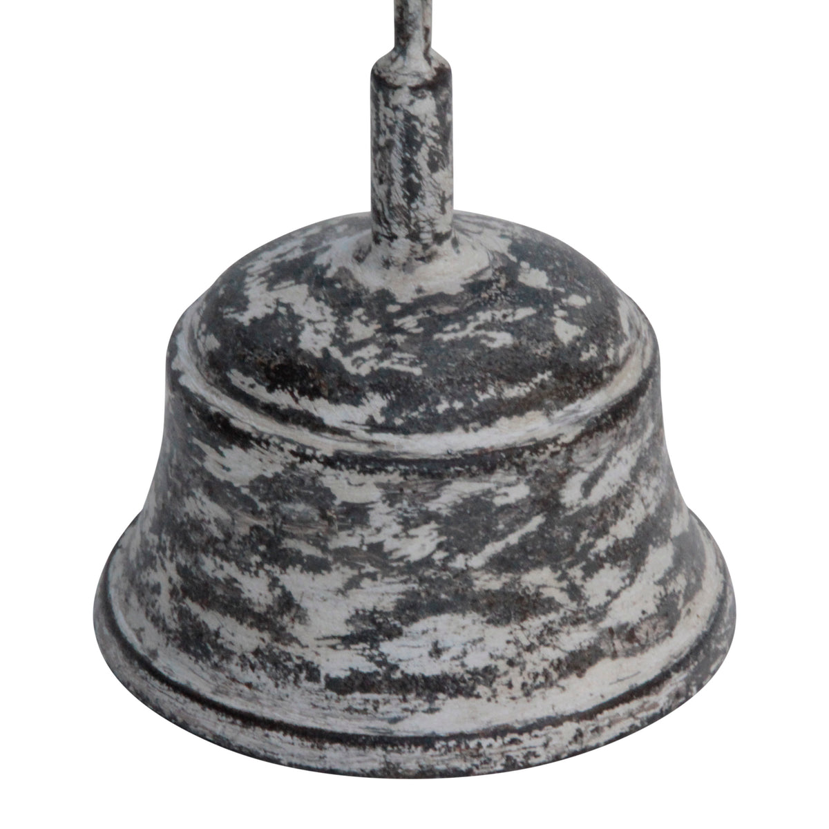 Rustic Iron Candle Holder - Trident Style Vintage white