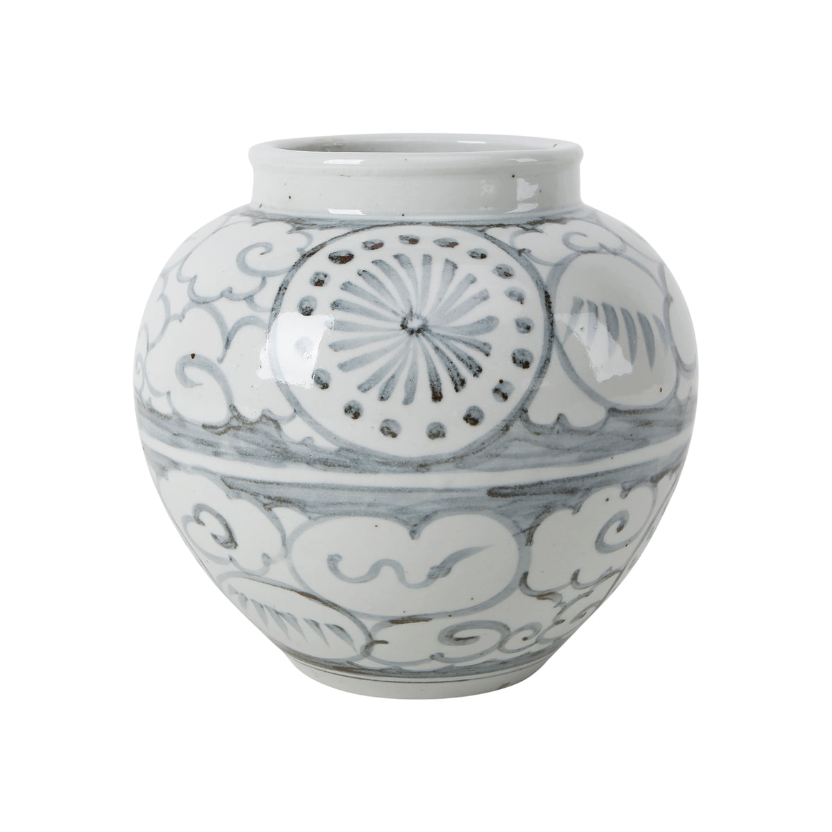 Ming Ming Vase with Lucky Cloud Motif 10x10