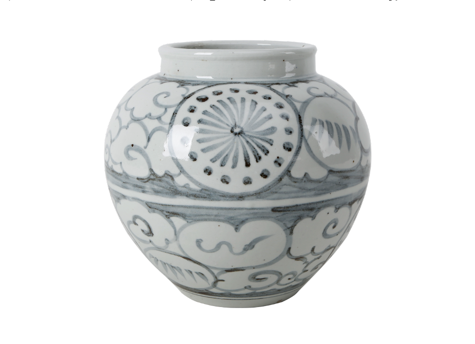 Ming Ming Vase with Lucky Cloud Motif 10x10